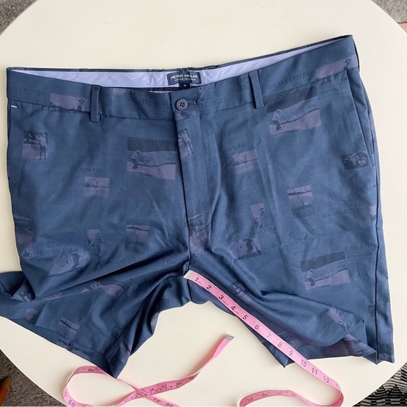 Peter Millar Men’s Surge Performance Novelty Print Golf Shorts Navy Size 36 - Picture 2 of 9